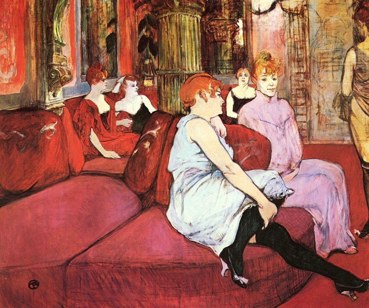 Henri de Toulouse-Lautrec Saló a Rue des Moulins