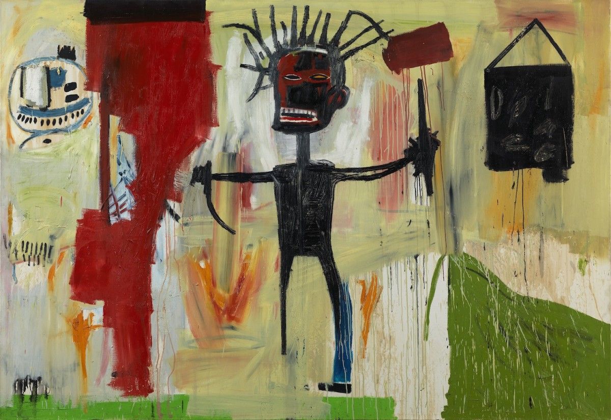 Jean-Michel Basquiat, Self-Portrait, 1986,  Acrílic sobre tela,  180 x 260,5 cm, Col·lecció MACBA. Dipòsit de la Generalitat de Catalunya. Antiga Col·lecció Salvador Riera