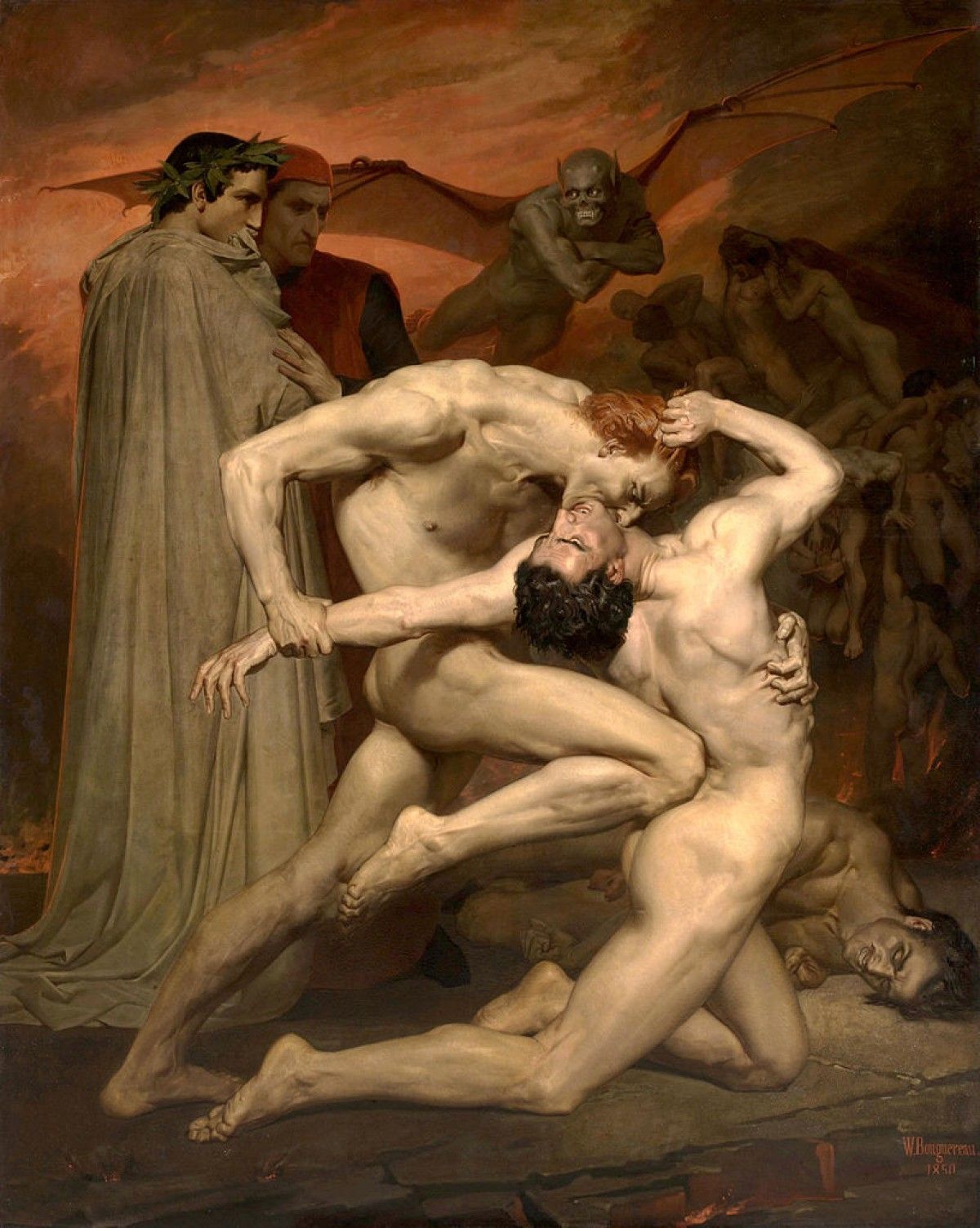 Dante i Virgili a l'infern, 1850 Dante i Virgili a l'infern, 1850