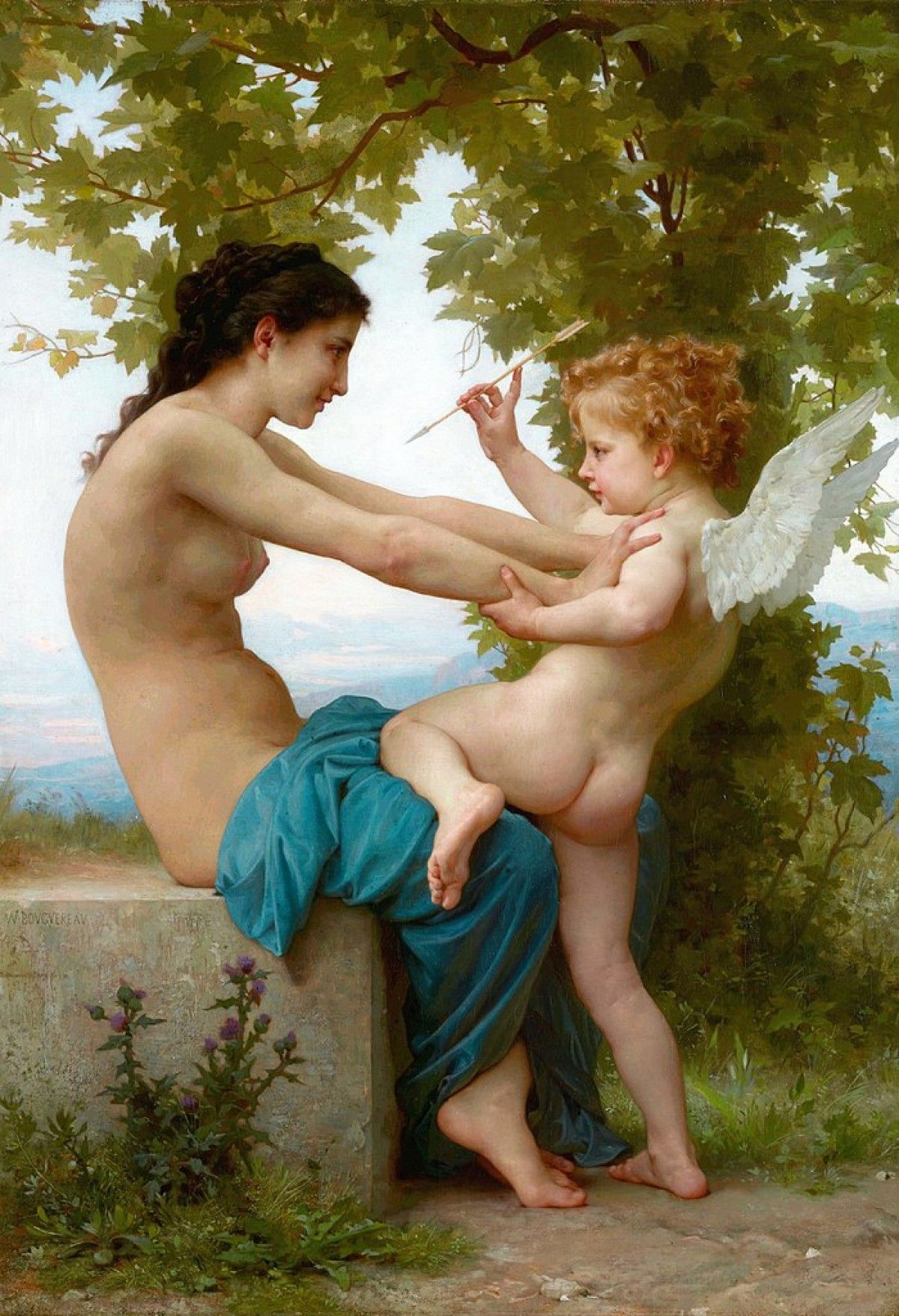Noia defenent-se d'Eros, 1880 Noia defenent-se d'Eros, 1880