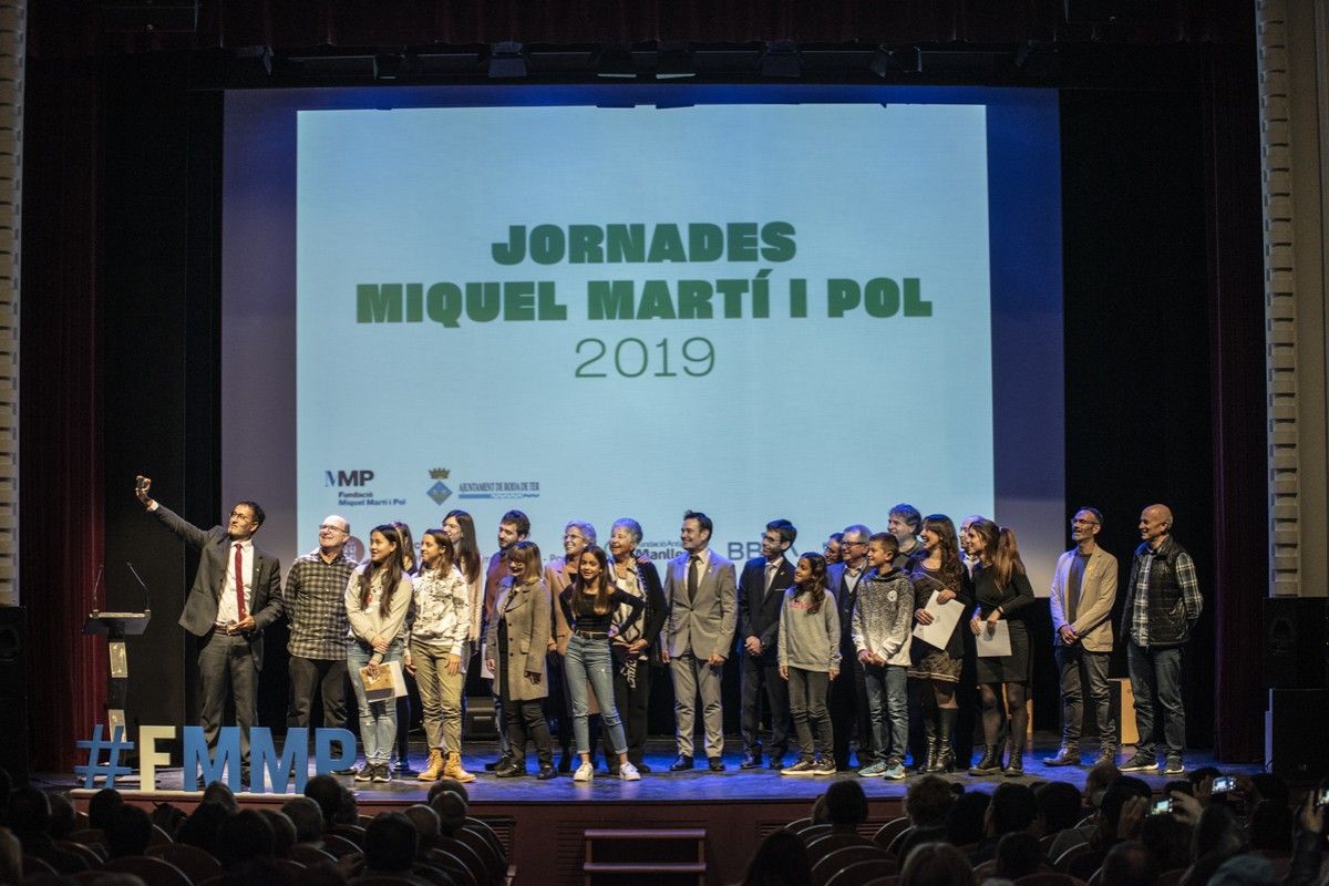 Imatge de l’entrega dels guardons en l’edició de 2019. Foto: Fundació Miquel Martí i Pol