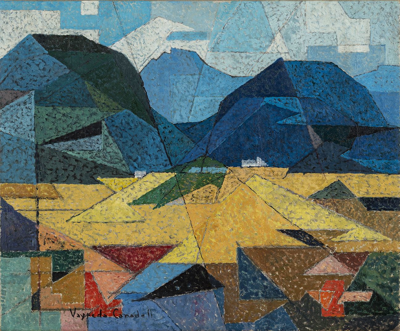 Vayreda Canadell, 'Vall de Riudaura', 1950. Oli sobre tela, 60 x 73 cm. Fundació Vila Casas