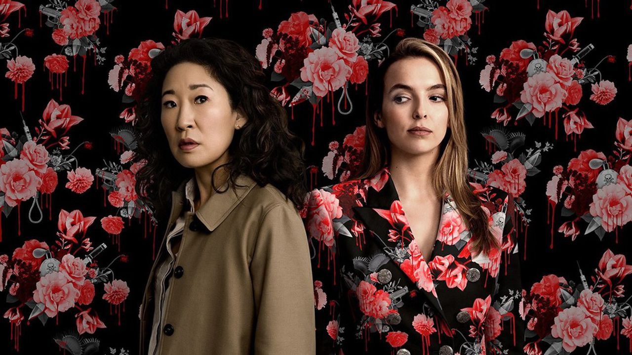 Les actrius Sandra Oh (Eve) i Jodie Comer (Villanelle), protagonistes de Killing Eve. Foto: HBO