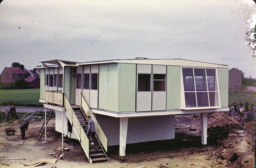 Jean Prouvé, Casa Métropole, Tourcoing (Nord), cap al 1952. Col·lecció Centre Pompidou, París, Musée national d’art moderne-Centre de création industrielle. Fons Jean Prouvé de la Biblioteca Kandinsky. Donació de la Família Prouvé © Jean Prouvé, VEGAP, Barcelona, 2021.