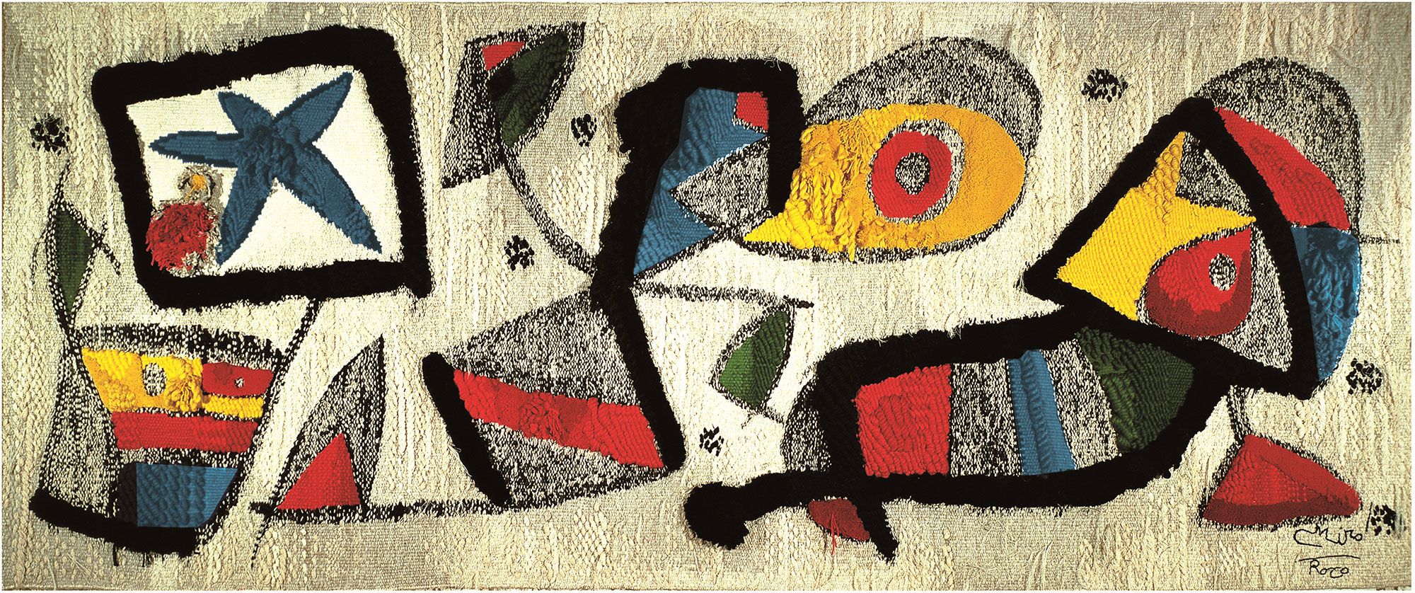 Joan Miró, Josep Royo. Tapís, 1980. Fundació ”la Caixa” © Francesc Català-Roca.