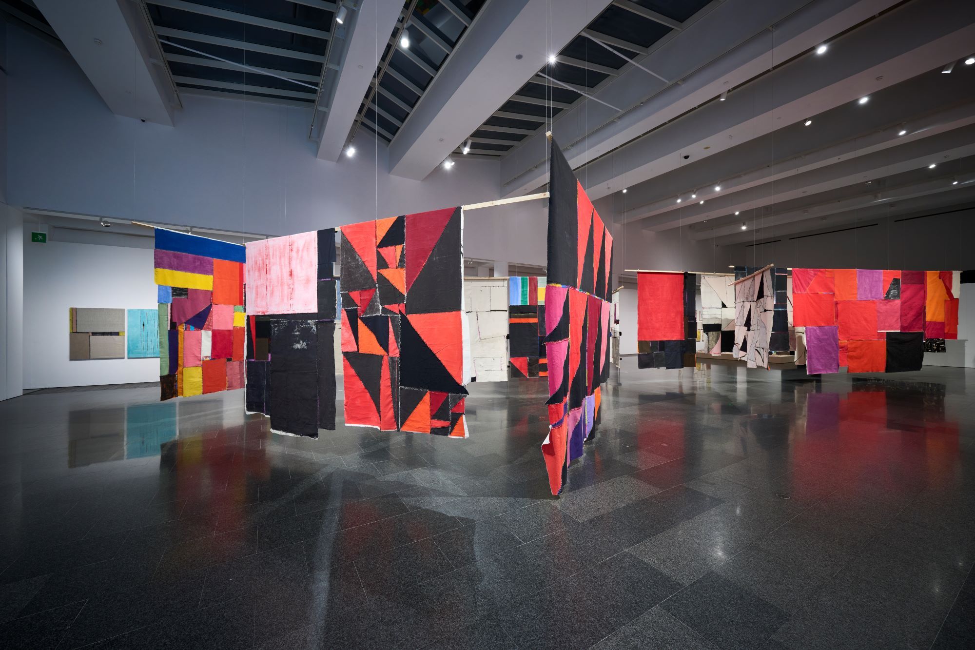 Vista de l'exposició que el MACBA dedica a l'obra de Teres Lanceta. Foto: Miquel Coll