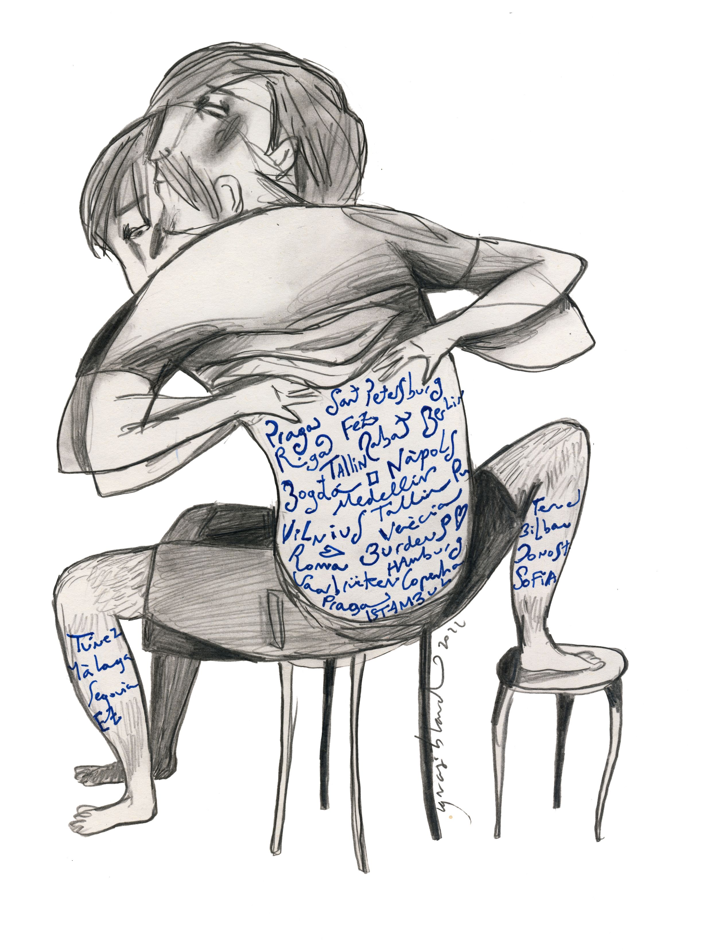 Geografia tatuada. Il·lustració: Ignasi Blanch