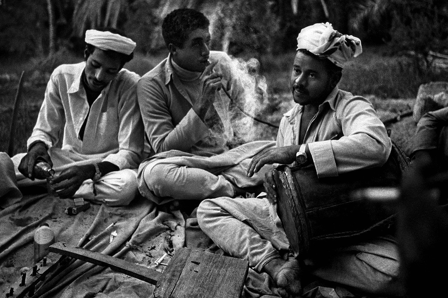 Jordi Esteva. Músics de l’oasi de Siwa, Egipte, 1984.