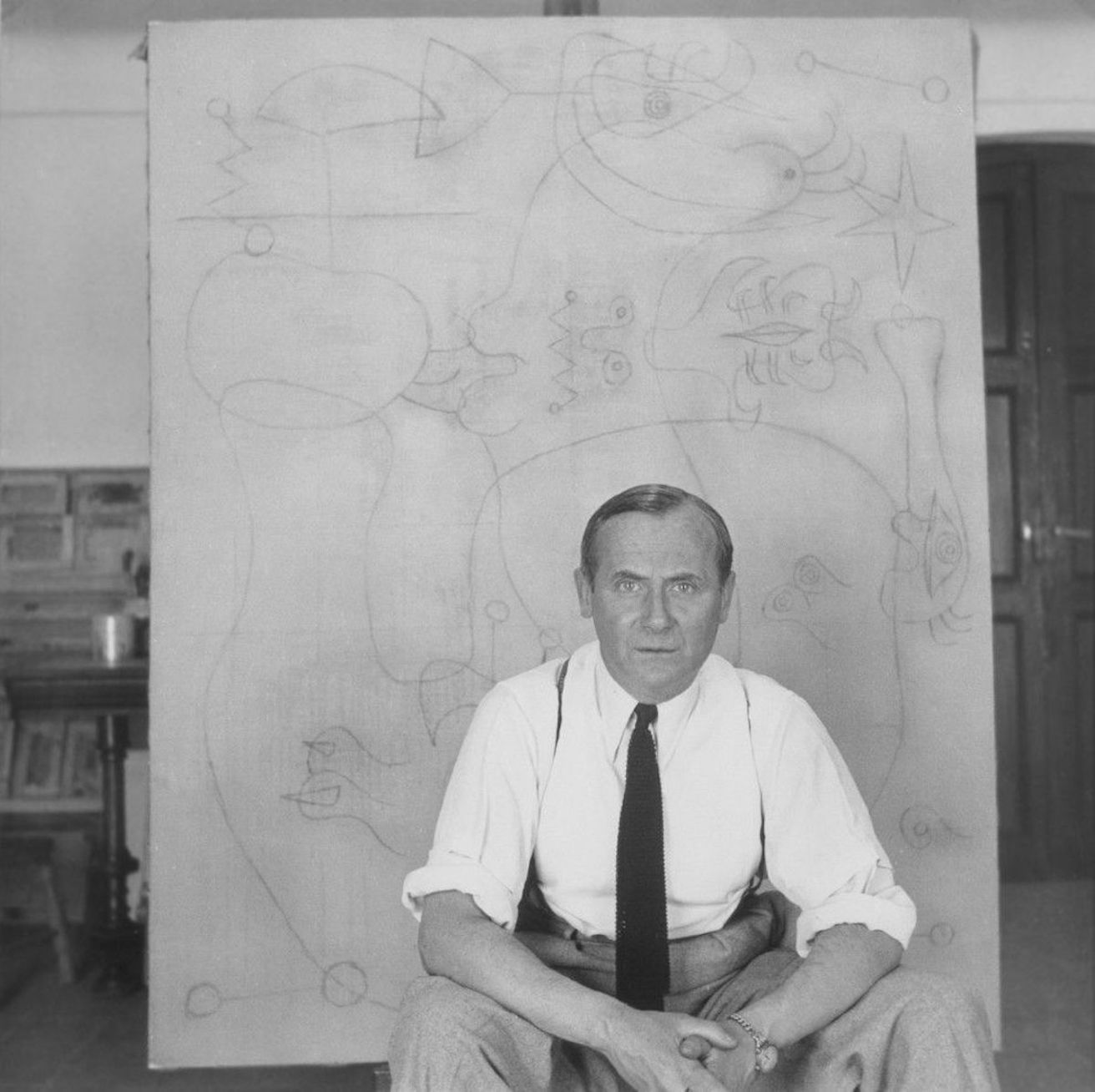 Foto: Joaquim Gomis - Joan Miró, 1944. © Hereus de Joaquim Gomis. Fundació Joan Miró, Barcelona