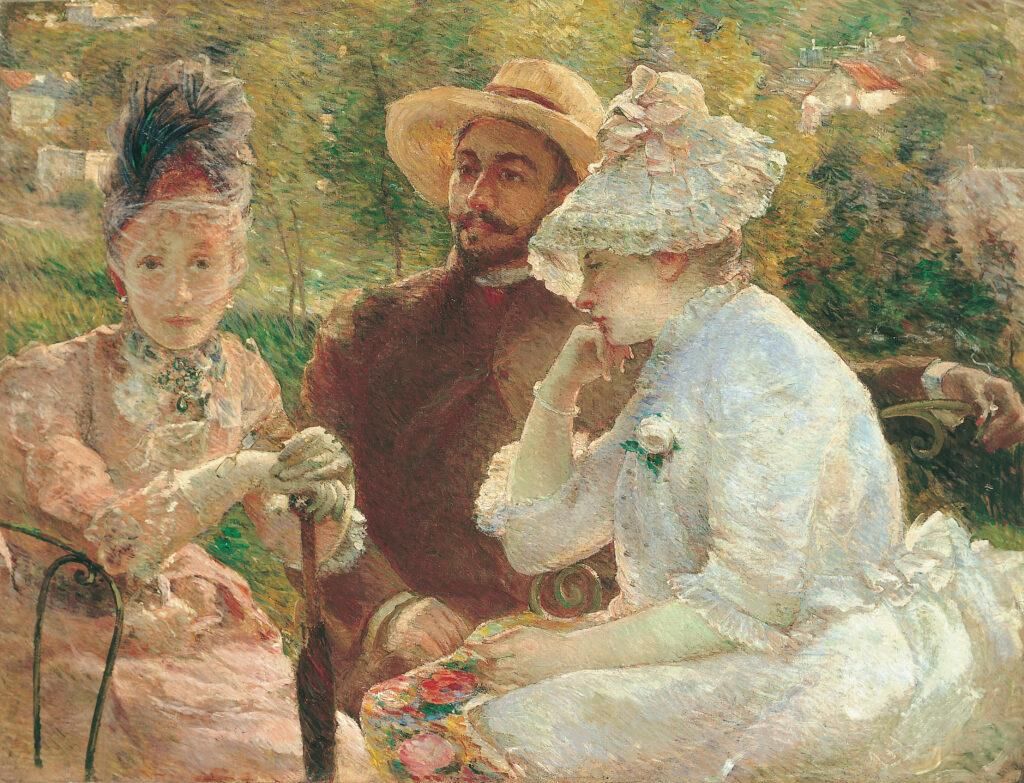 A la terrassa de Sèvres, 1880 - Marie Bracquemond A la terrassa de Sèvres, 1880 - Marie Bracquemond