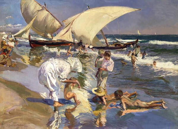 "La platja de València", 1908 "La platja de València", 1908