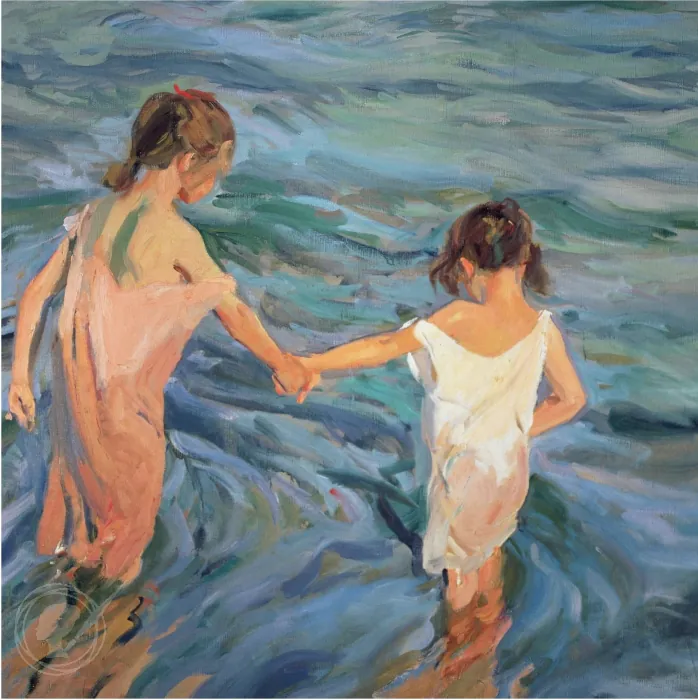 Nenes a la platja, 1909. Nenes a la platja, 1909.