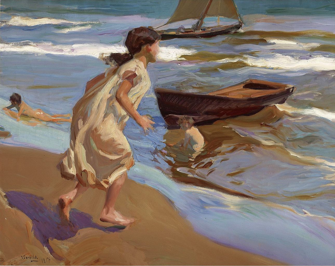 "Nena entrant al mar", Sorolla "Nena entrant al mar", Sorolla