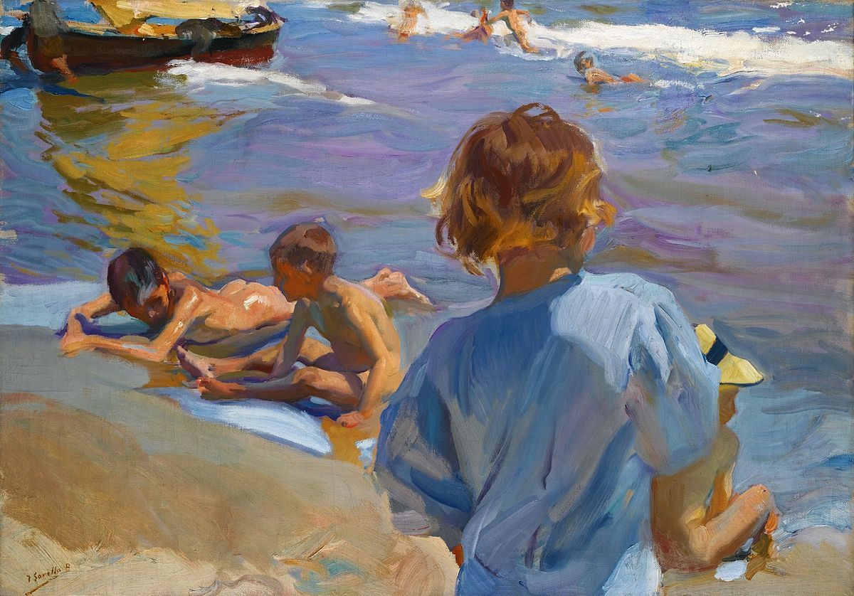 Joaquín Sorolla Niños en la playa, Valencia Joaquín Sorolla Niños en la playa, Valencia