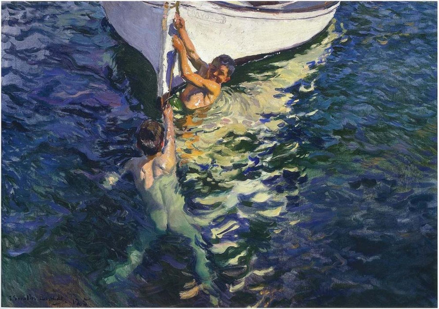 "La barca blanca", 1905, Joaquim Sorolla