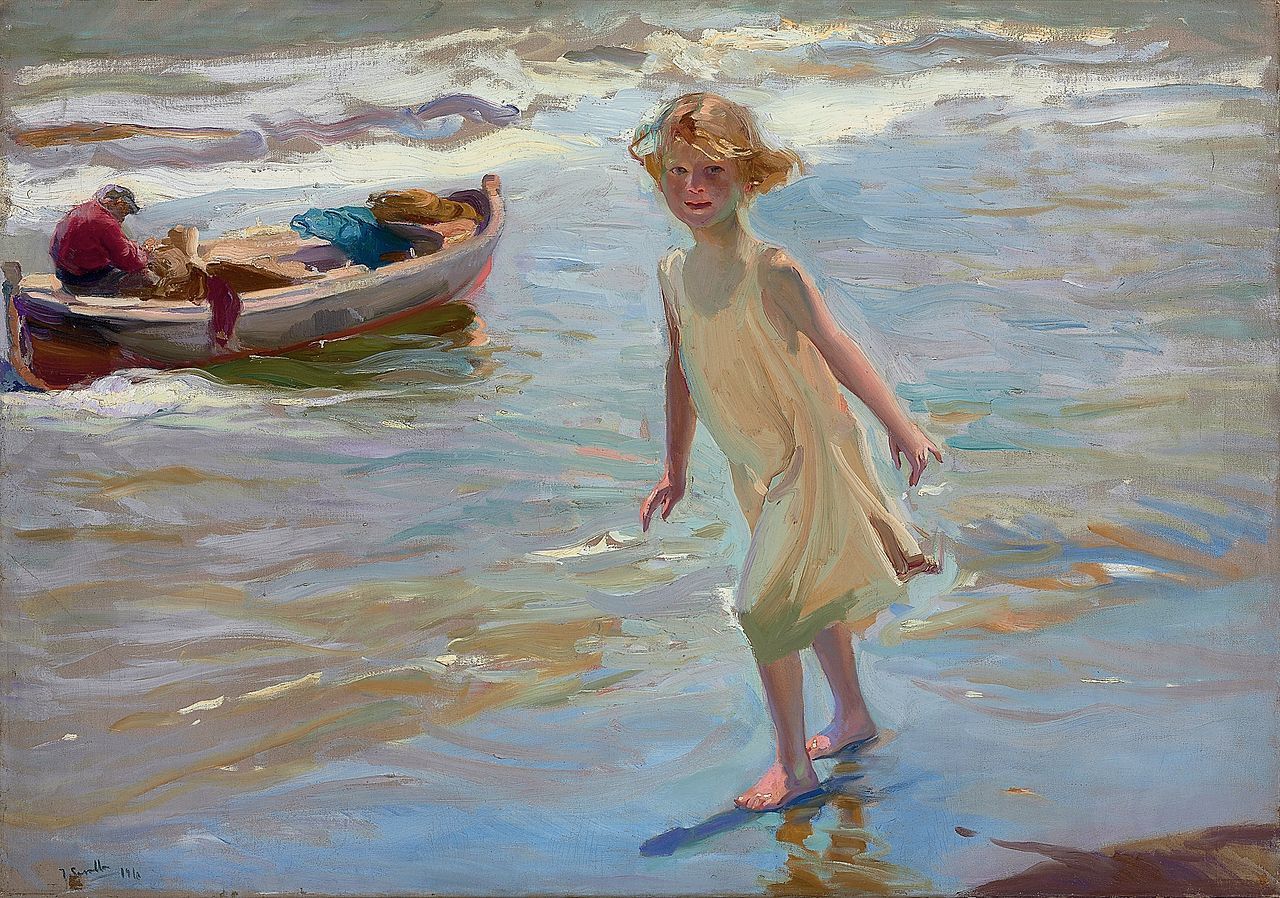 "Nena a la platja", Sorolla, 1909 "Nena a la platja", Sorolla, 1909