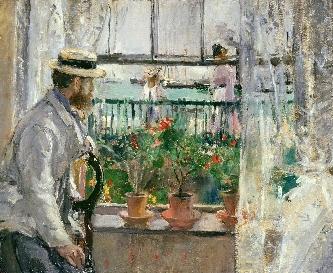 Eugene Monet a l’illa de Wight, 1875  - Berthe Morisot
