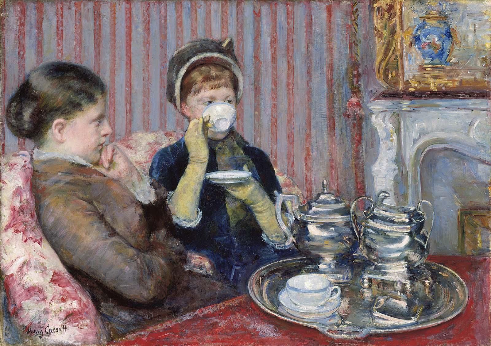 El te de les cinc, 1880-- Mary Cassatt El te de les cinc, 1880-- Mary Cassatt