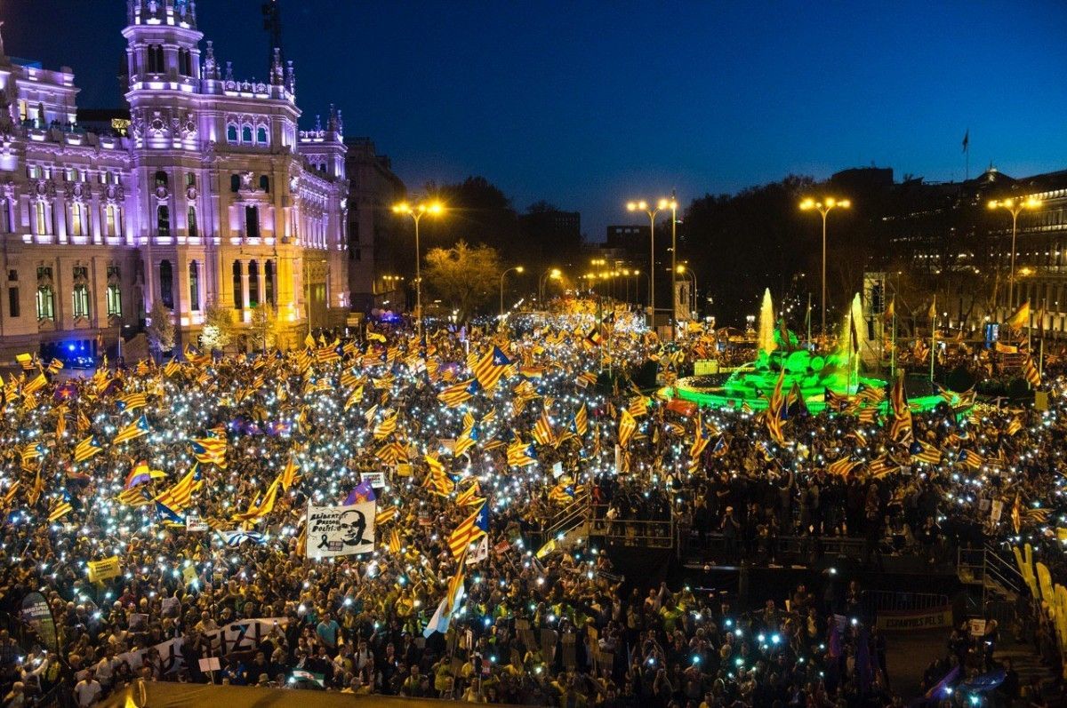 Manifestació independentista a Madrid