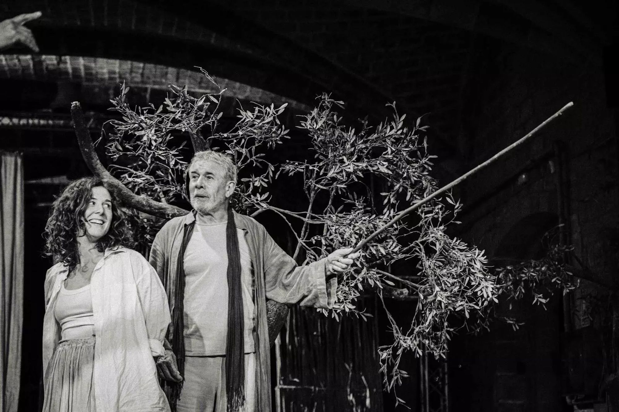 Clara de Ramon i Lluís Soler a 'La tempestat'. Foto: La Perla 29