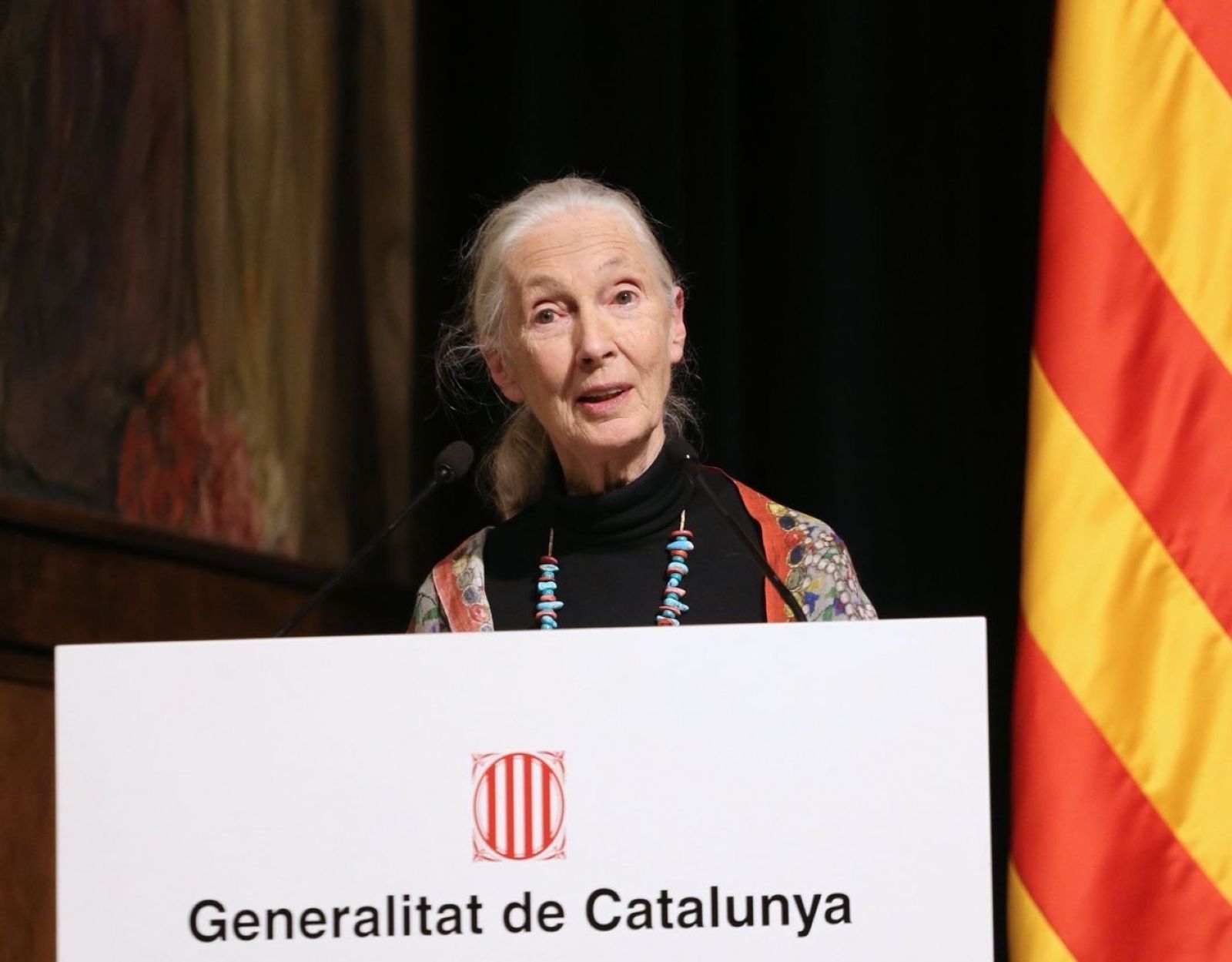 Jane Goodall a la Generalitat de Catalunya