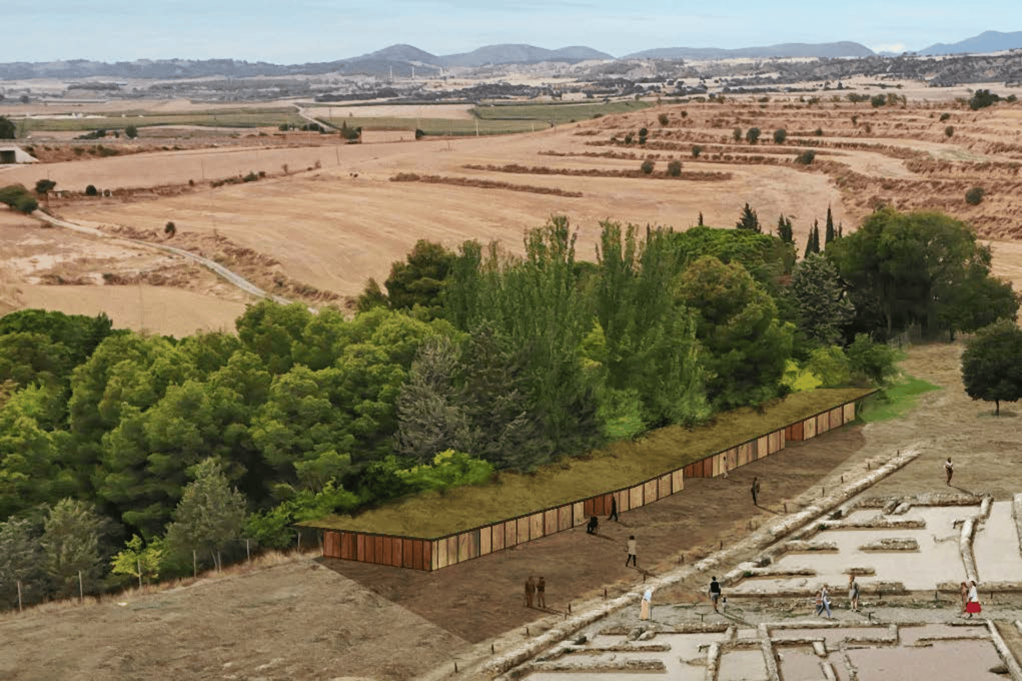 Simulació de l’espai d’interpretació i acollida que es construirà a Balaguer