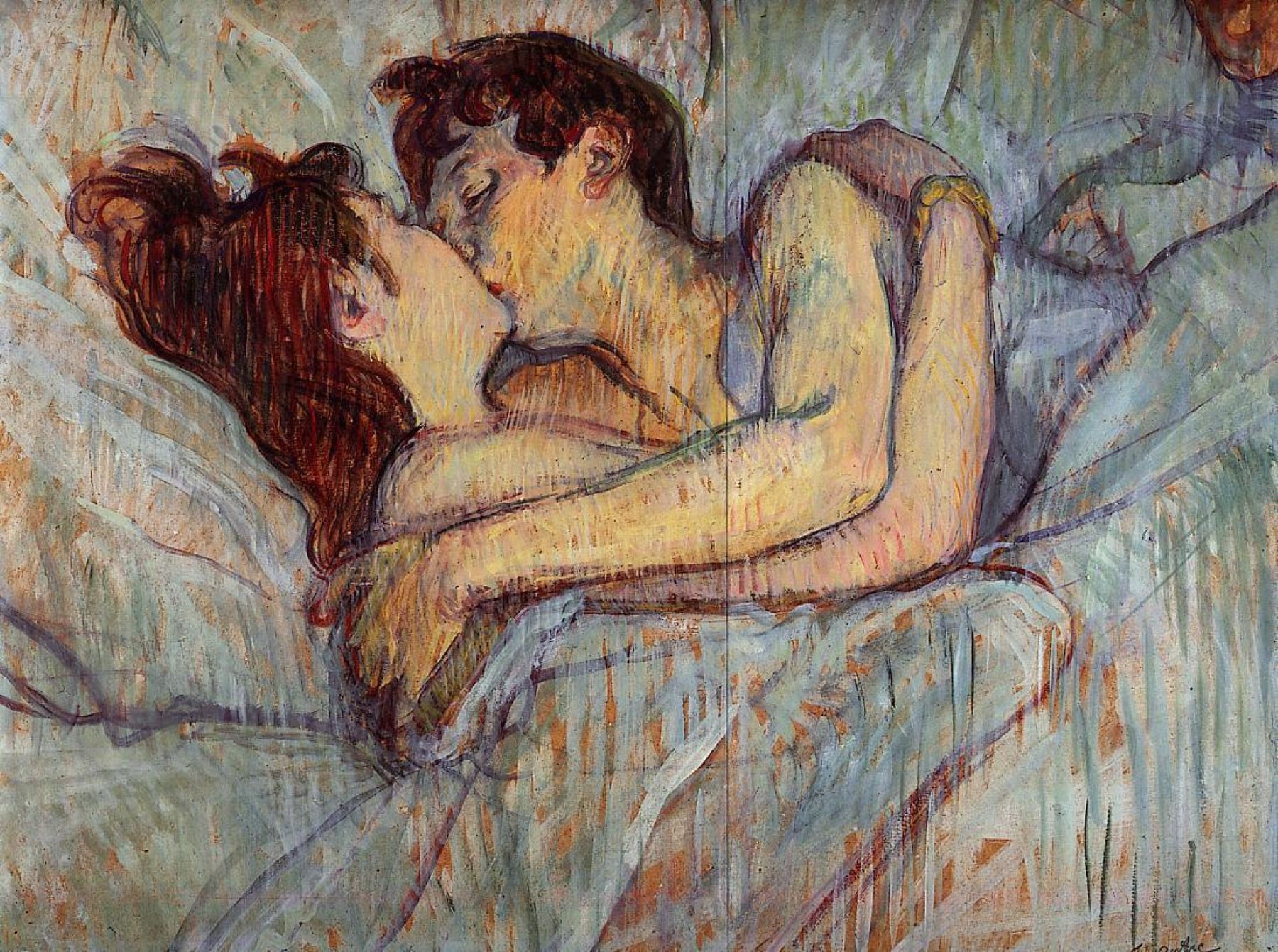 "Al llit", 1892, Toulouse Lautrec