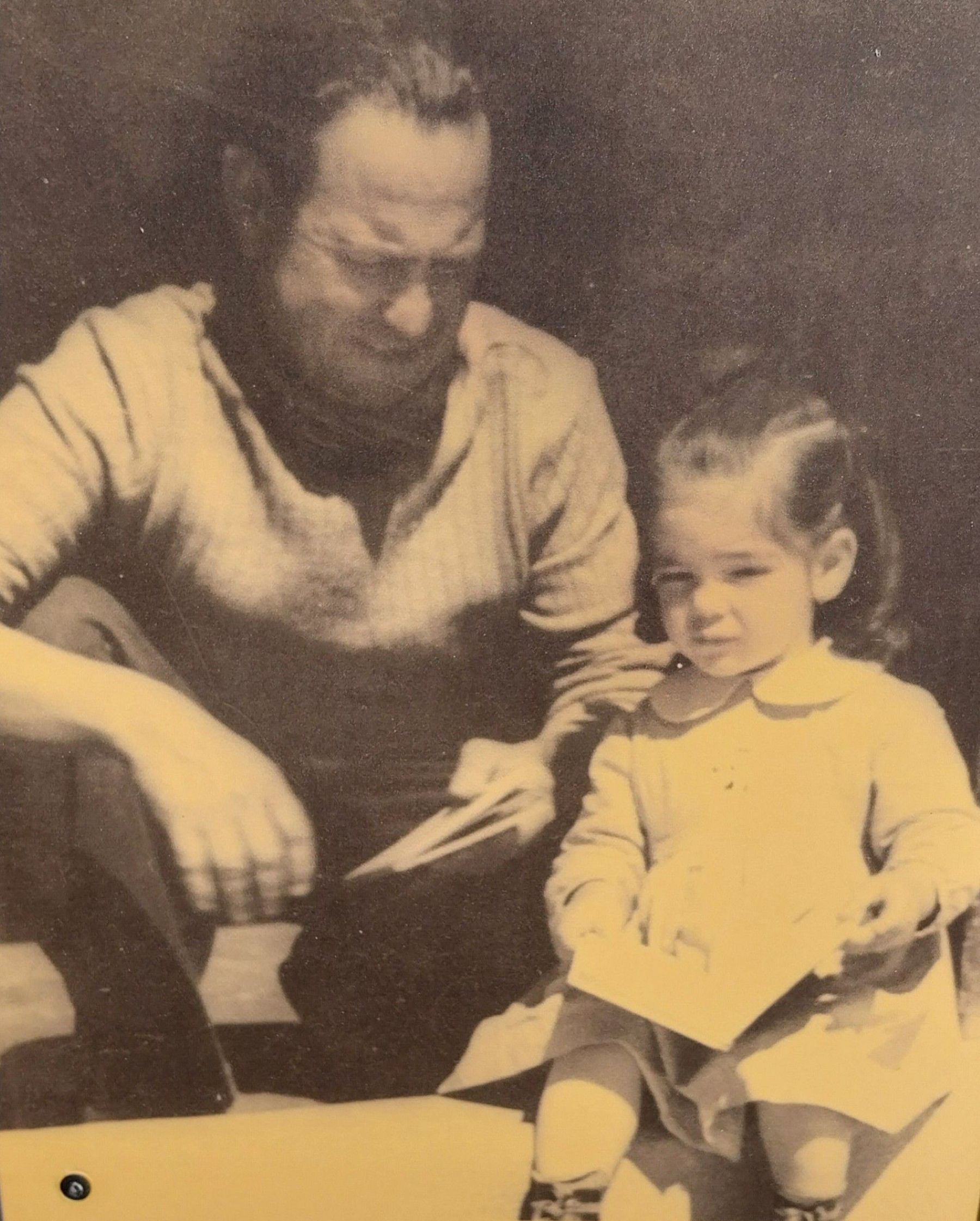 Maria-Mercè Marçal amb el seu pare