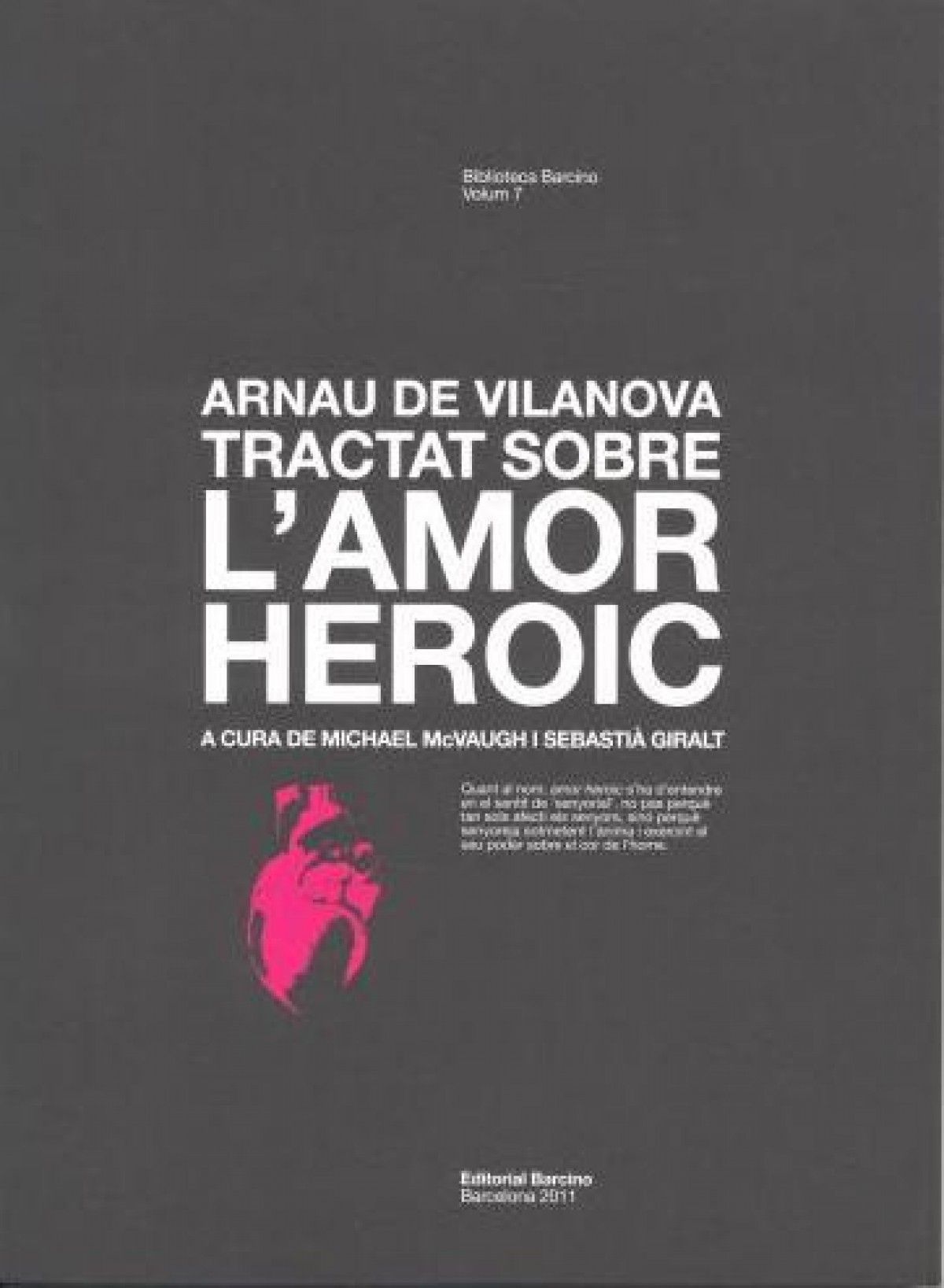 "tractat sobre l'amor heroic"
