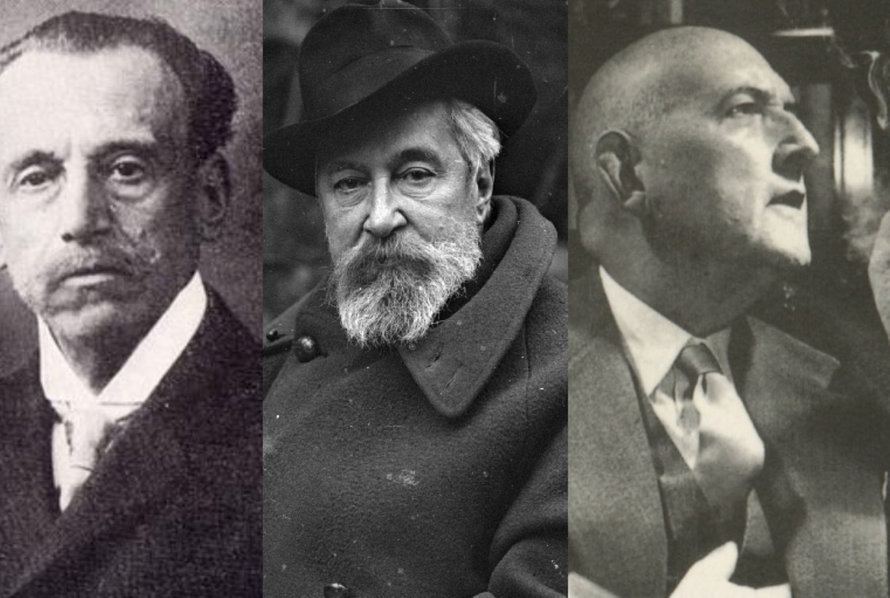 Narcís Oller, Santiago Rusiñol i Josep Maria de Sagarra