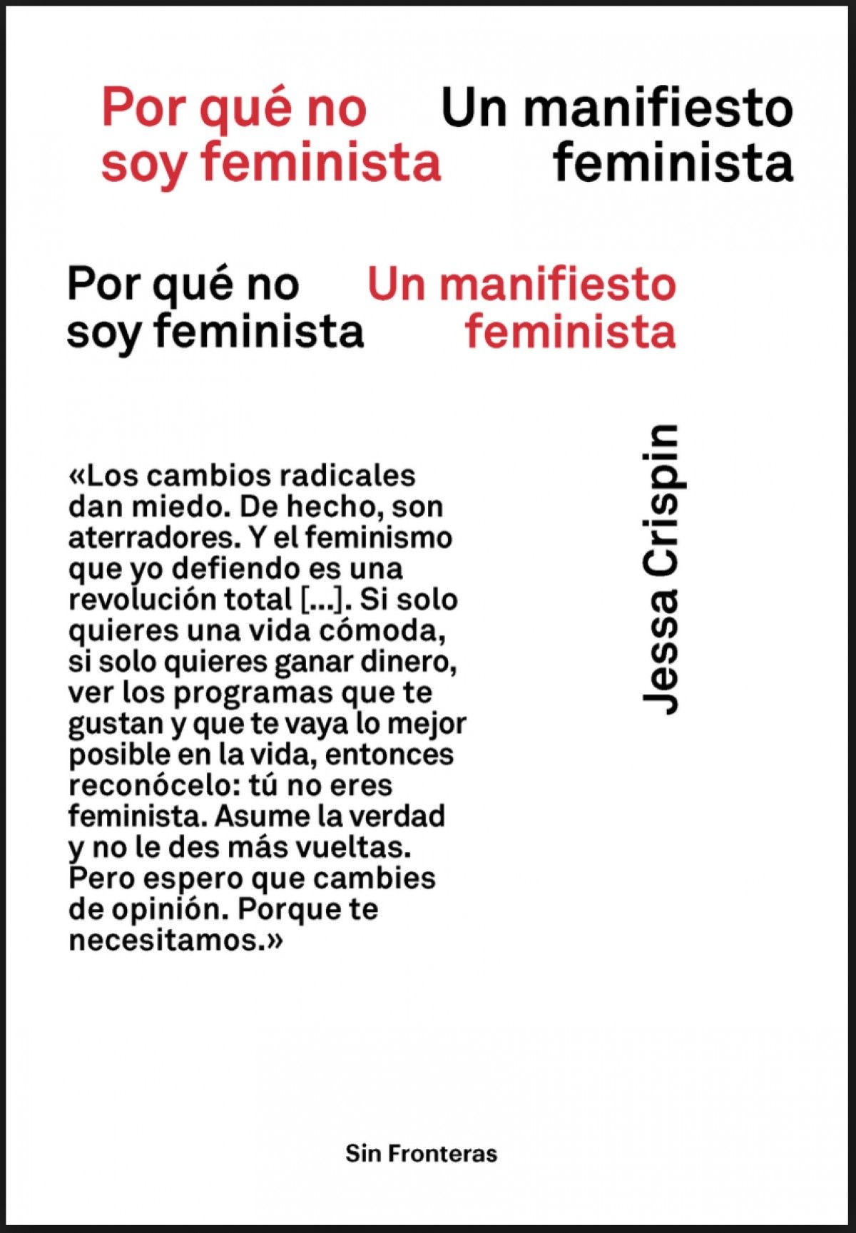 " Por qué no soy feminista"