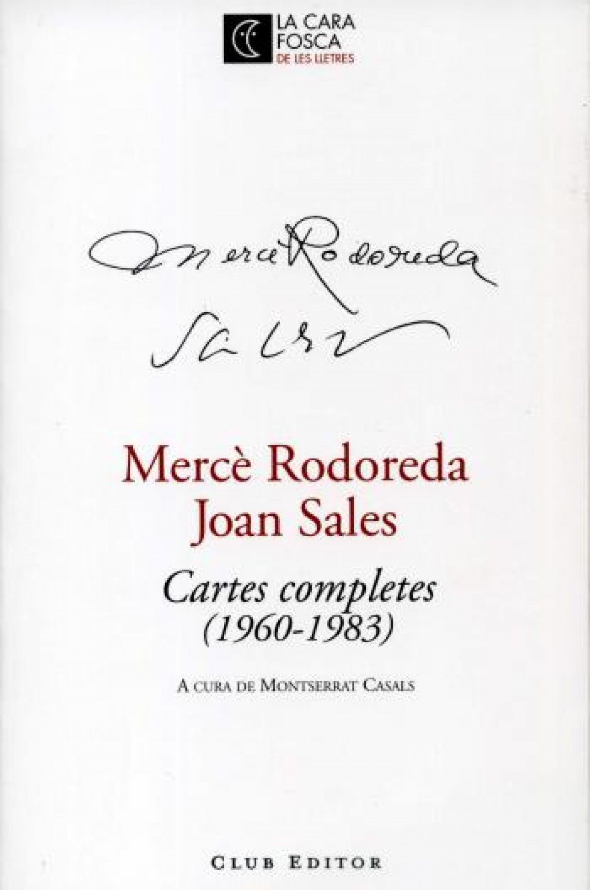 "cartes completes. Rodoreda i Sales" "cartes completes. Rodoreda i Sales"