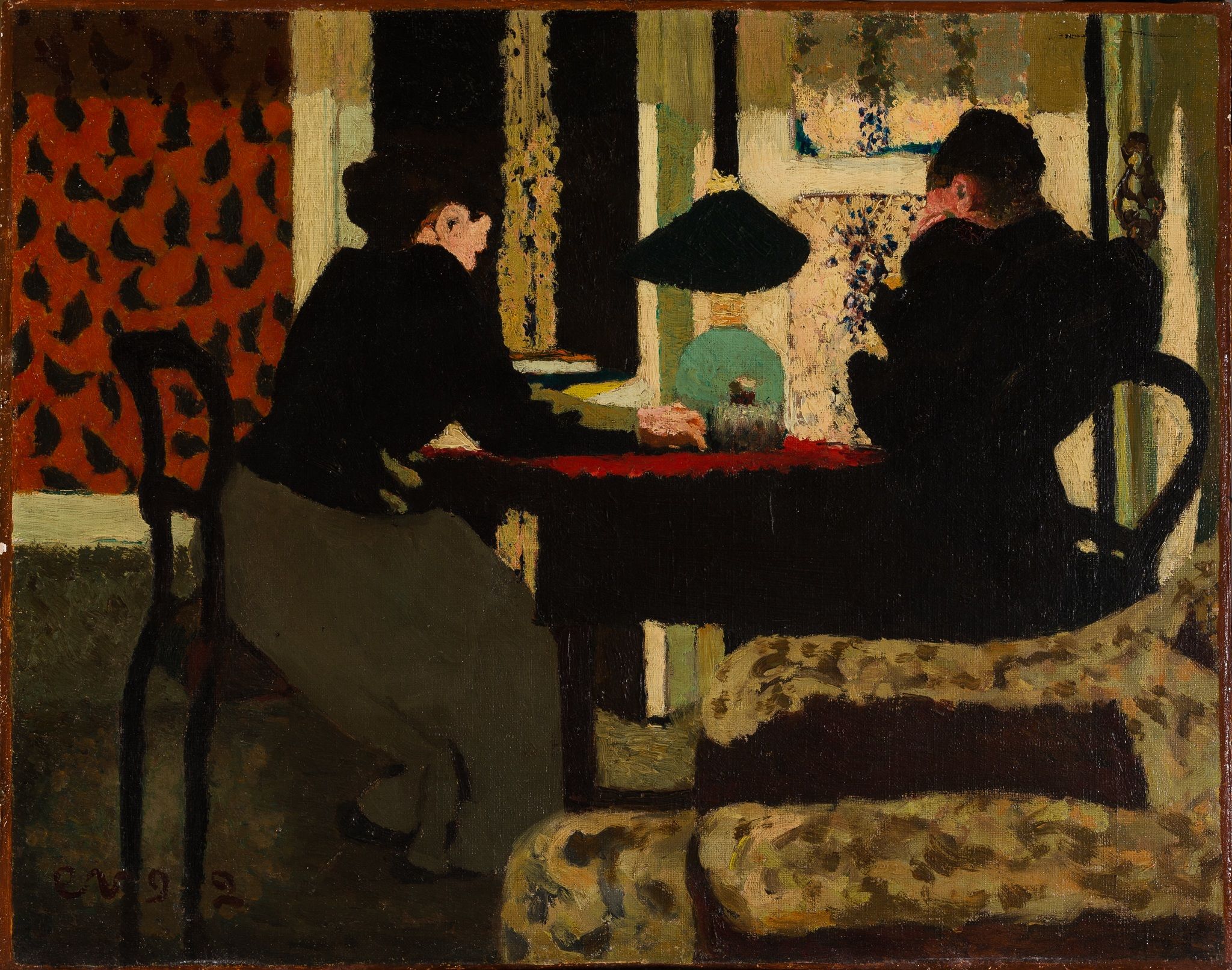 "A la llum de la làmpada", Jean Edouard Vuillard