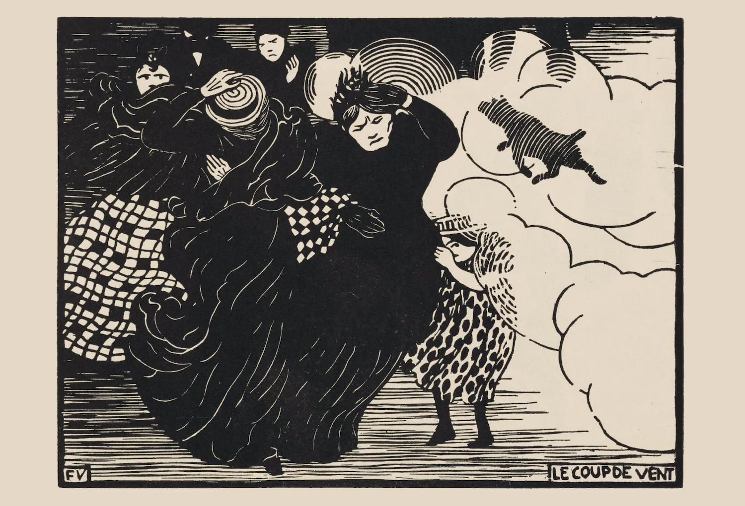 «Le Coup de Vent», de Félix Edouard Vallotton