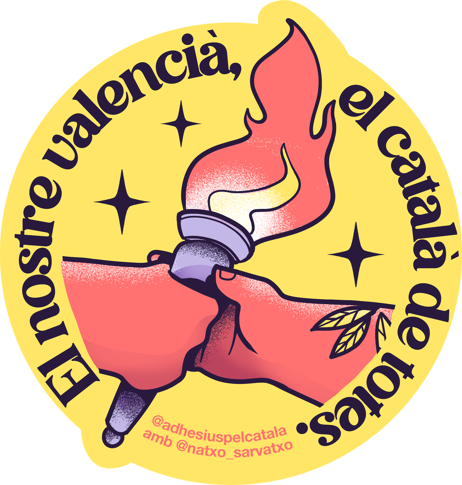 El nostre valencià, un adhesiu de Natxo Sarvatxo El nostre valencià, un adhesiu de Natxo Sarvatxo