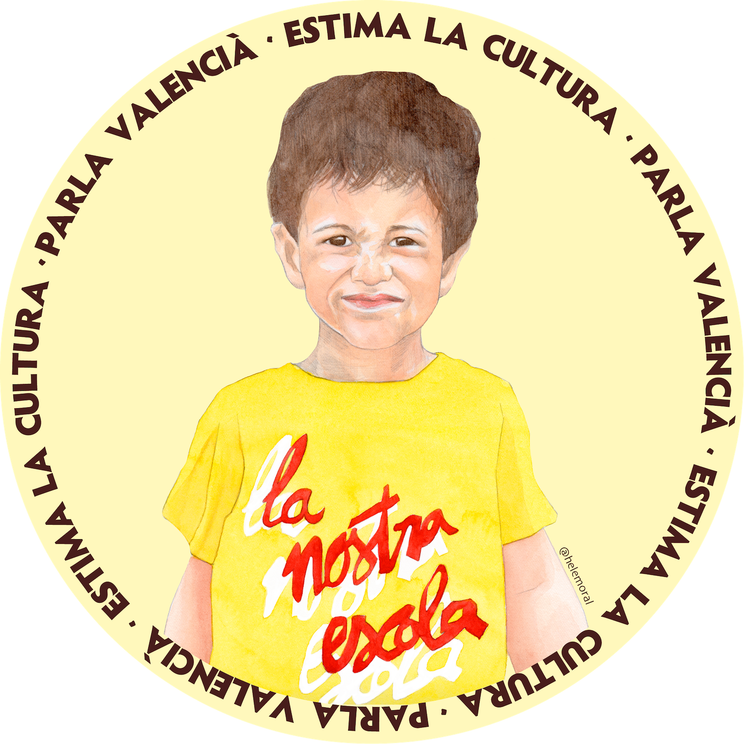 Parla valencià, un adhesiu d'Helena Moral Parla valencià, un adhesiu d'Helena Moral