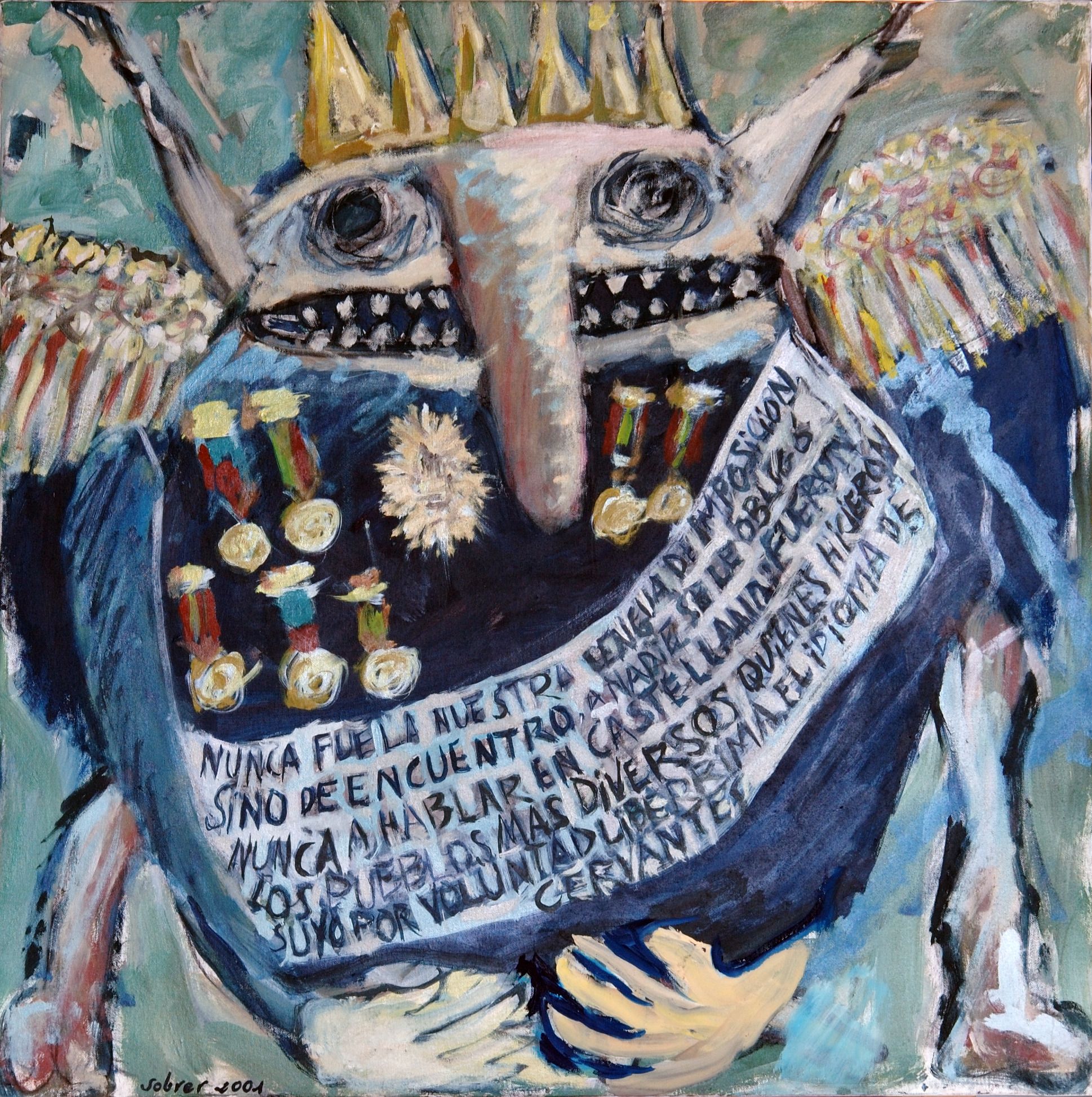 Proposta de retaule per decorar el Temple Expiatori de la Sagrada Família de Barcelona (fragment), 1999–2005. Oli sobre tela Proposta de retaule per decorar el Temple Expiatori de la Sagrada Família de Barcelona (fragment), 1999–2005. Oli sobre tela