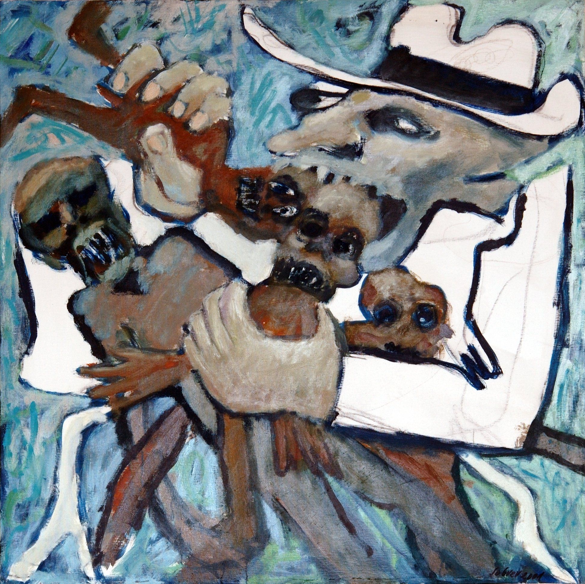 Un indià cruspint-se quatre mainades