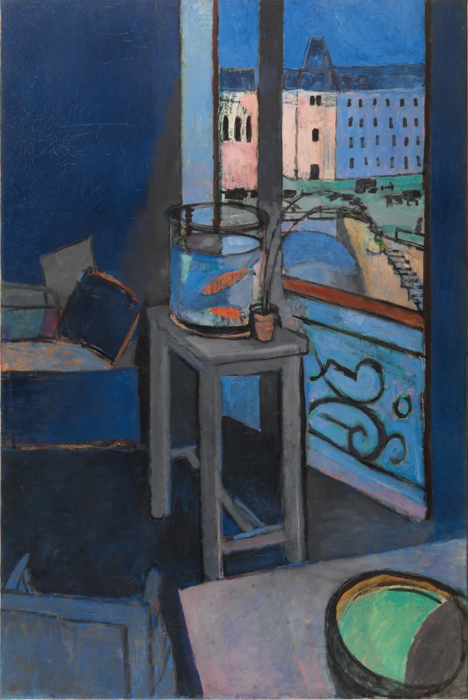 MATISSE Intérieur, bocal de poissons rouges MATISSE Intérieur, bocal de poissons rouges