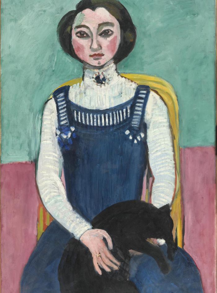 MATISSE Marguerite au chat noir MATISSE Marguerite au chat noir
