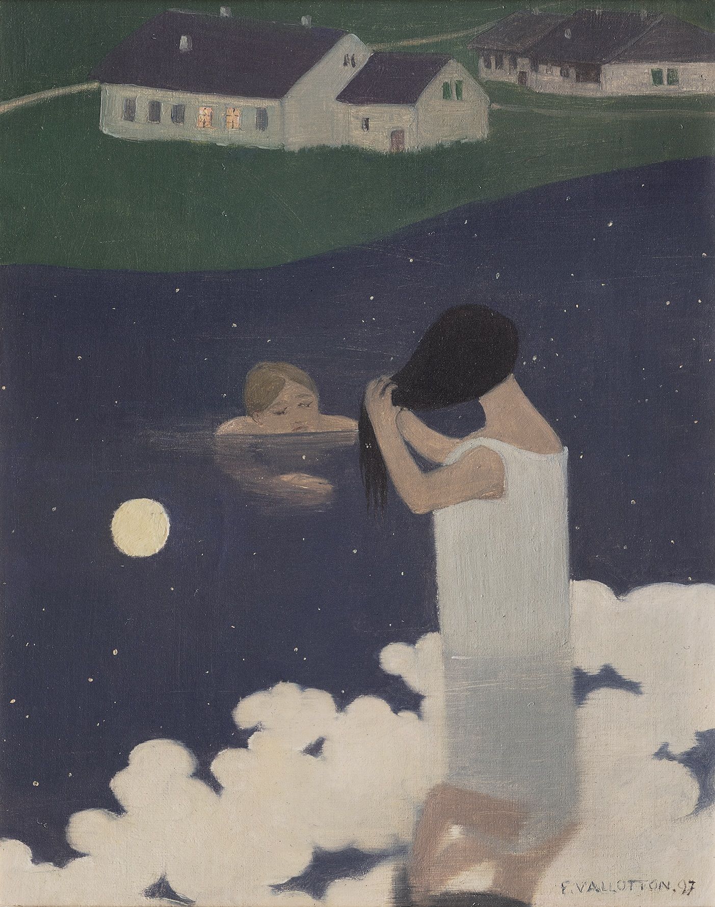 Félix Vallotton · Baigneuses aux clair de lune, ca. 1893 Félix Vallotton · Baigneuses aux clair de lune, ca. 1893