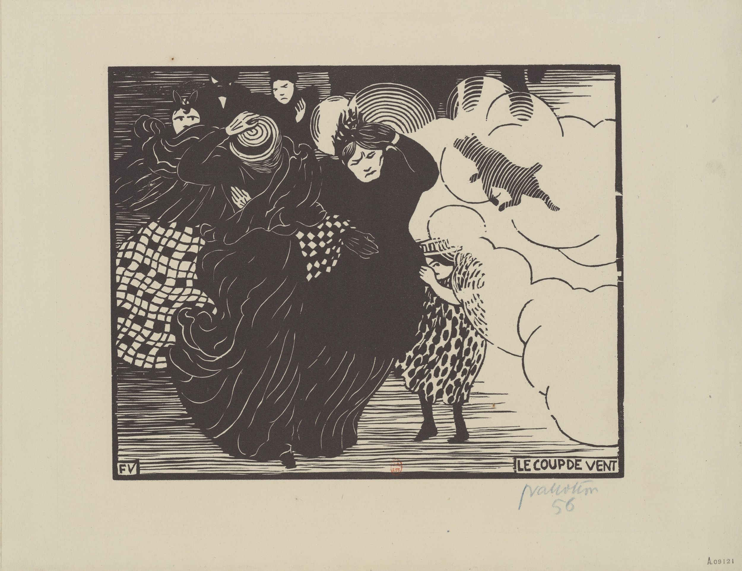 Félix Vallotton · Le coup de vent, 1894 Félix Vallotton · Le coup de vent, 1894