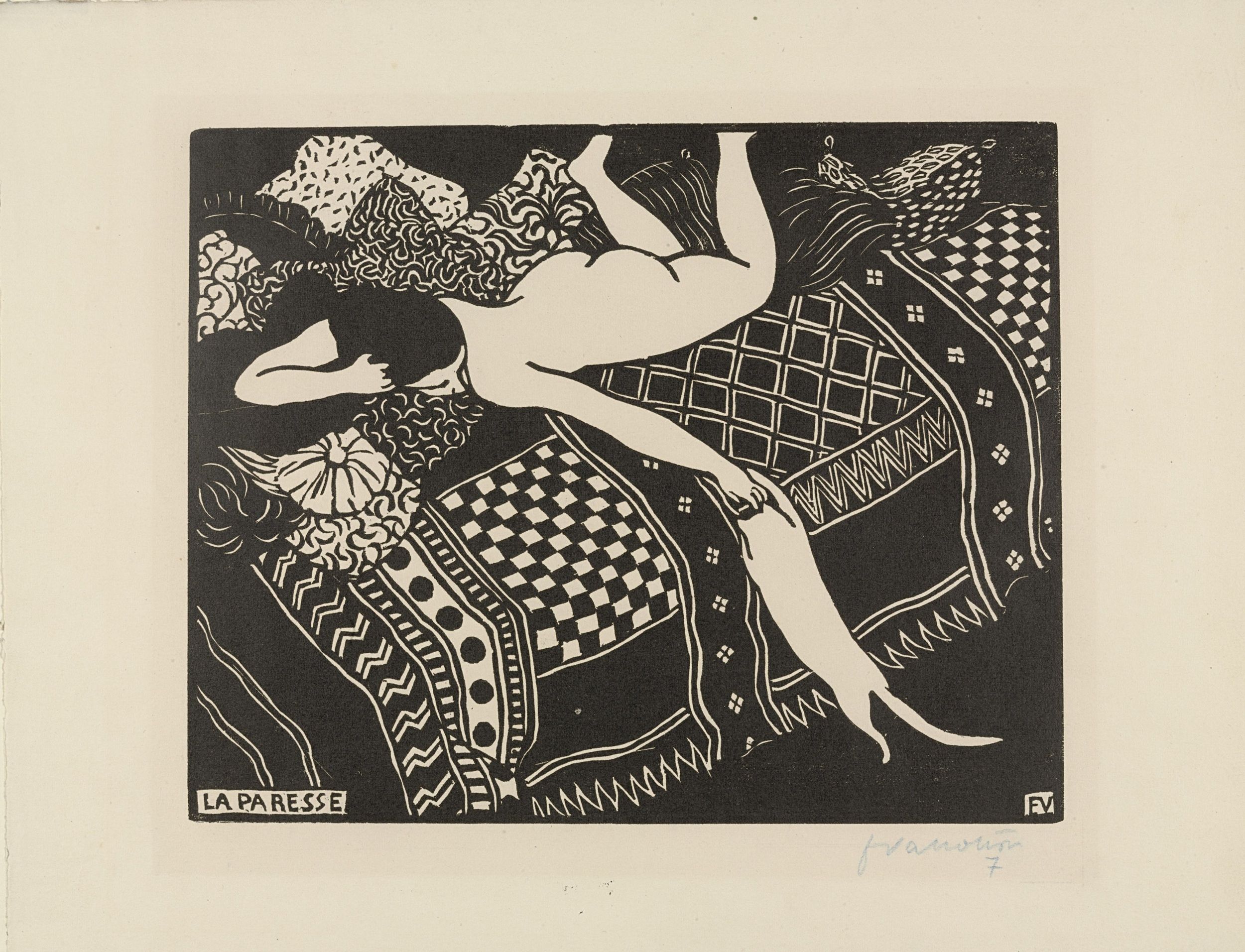 Félix Vallotton · La paresse, 1894 Félix Vallotton · La paresse, 1894
