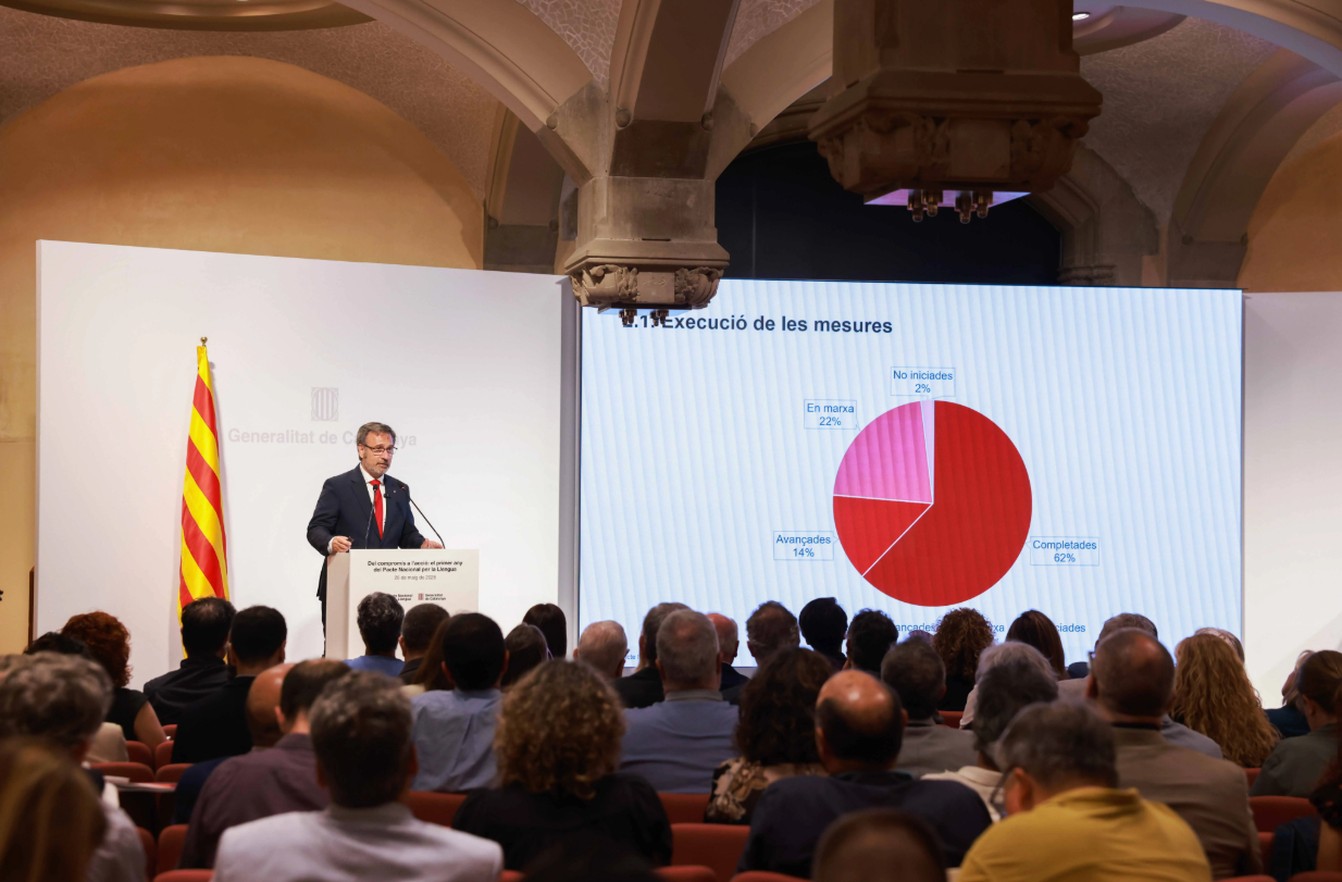 Presentació del balanç del primer any del Pacte Nacional per la Llengua - Foto: IEC