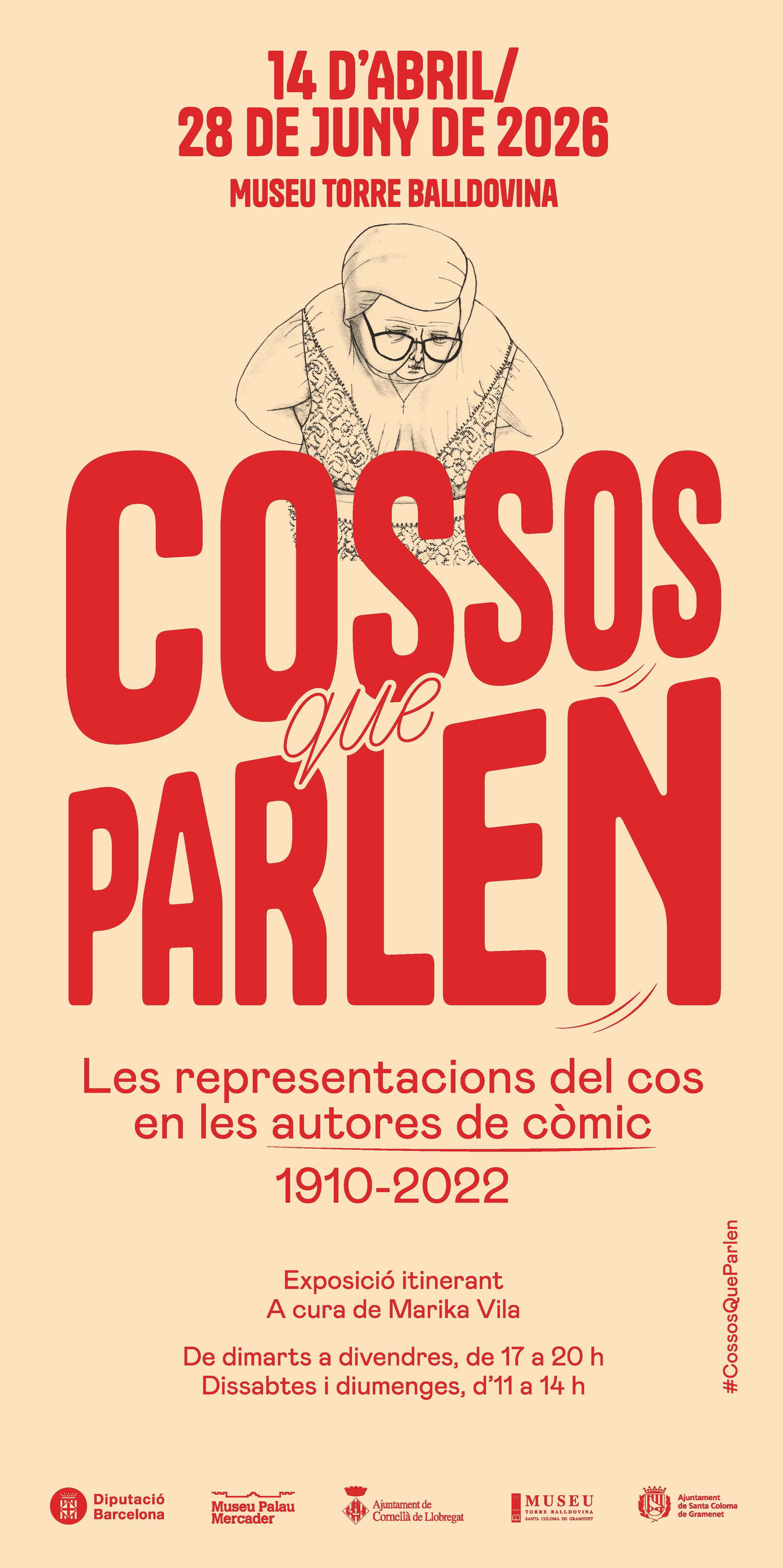 Cartell de l’exposició itinerant ‘Cossos que parlen’, a Santa Coloma de Gramenet – Diputació de Barcelona