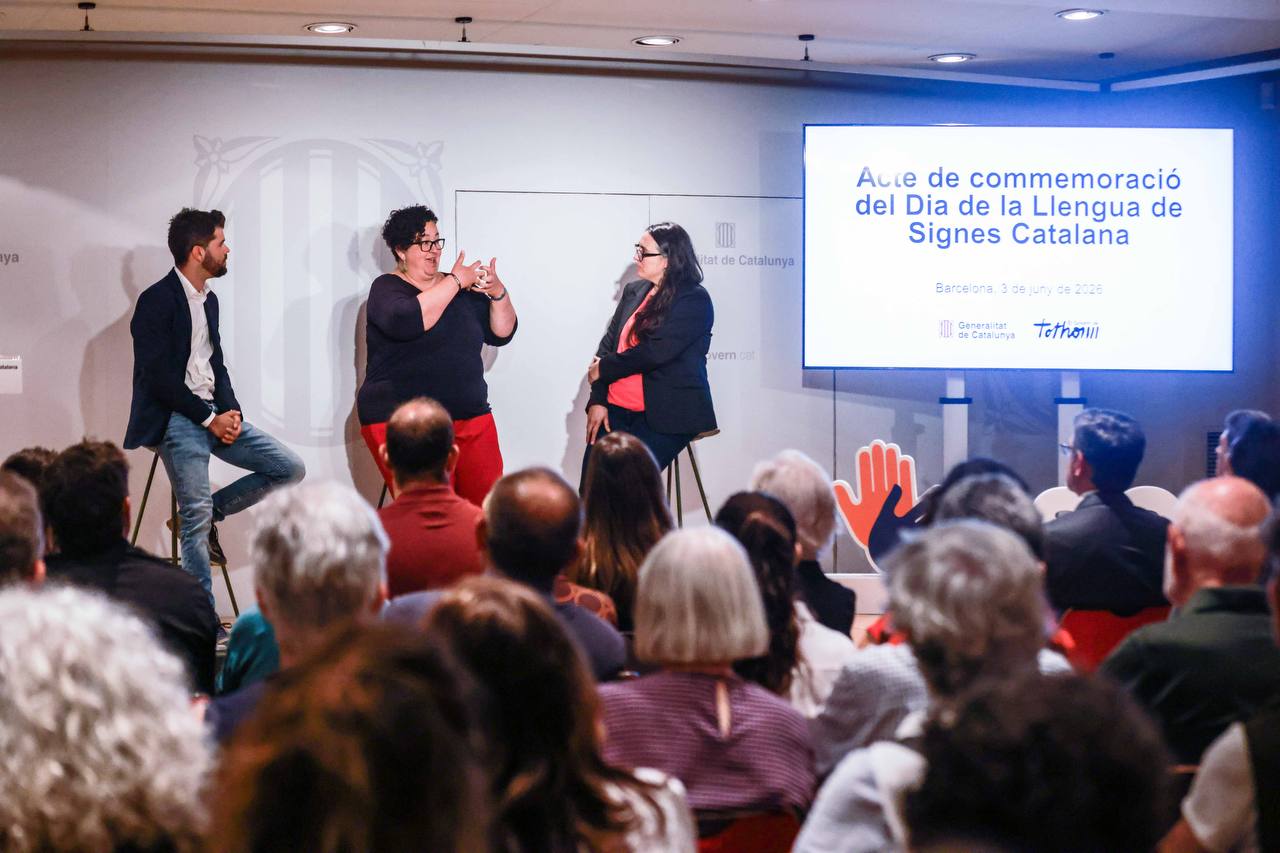 Acte de commemoració del dia de la Llengua de Signes Catalana