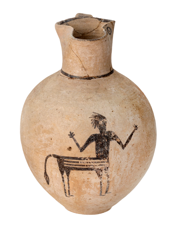 Desconegut Gerret de ceràmica White Painted III amb representació d’un centaure al cos Museu de Xipre