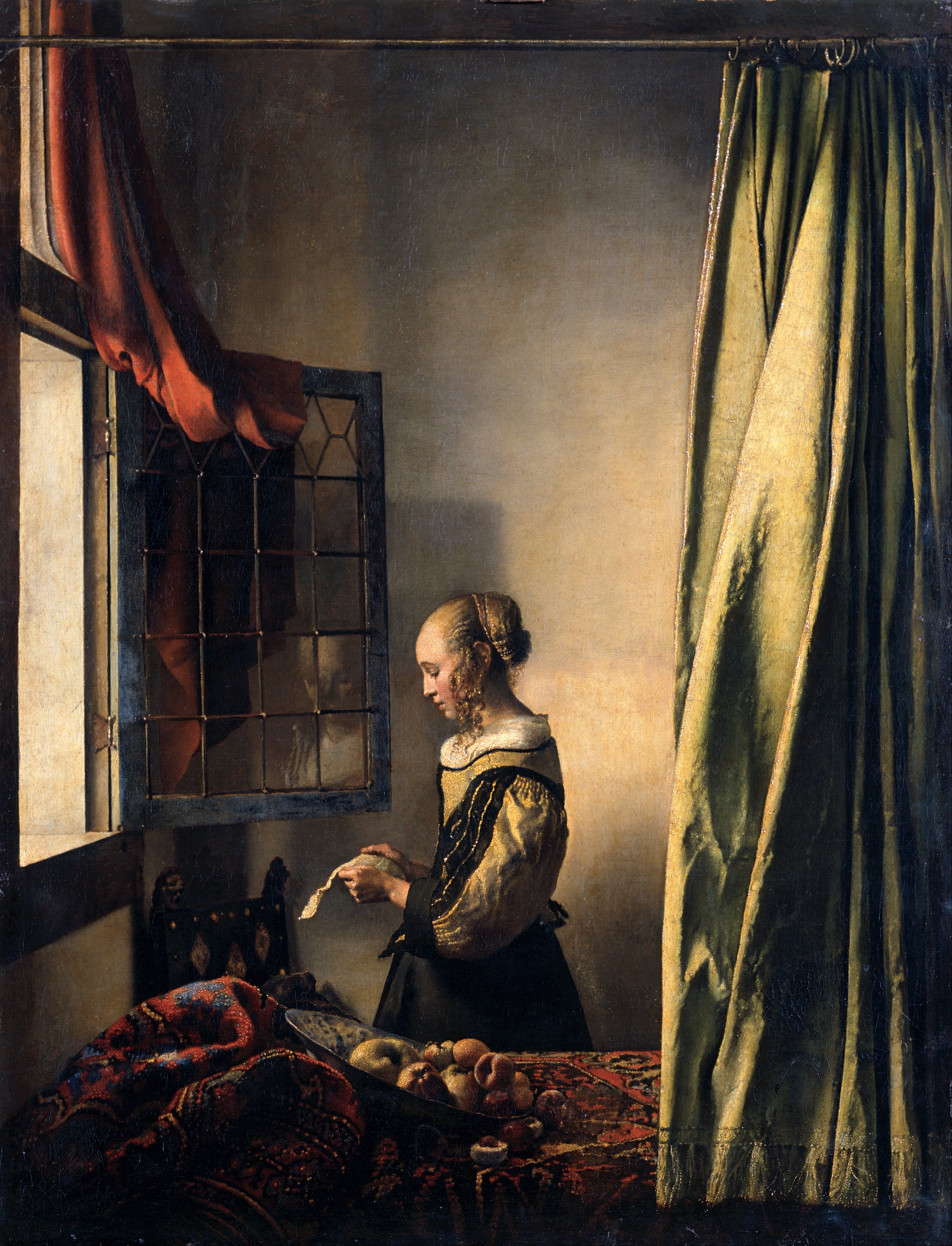 "Noia llegint una carta davant una finestra" (1657-1659), Johannes Vermeer "Noia llegint una carta davant una finestra" (1657-1659), Johannes Vermeer