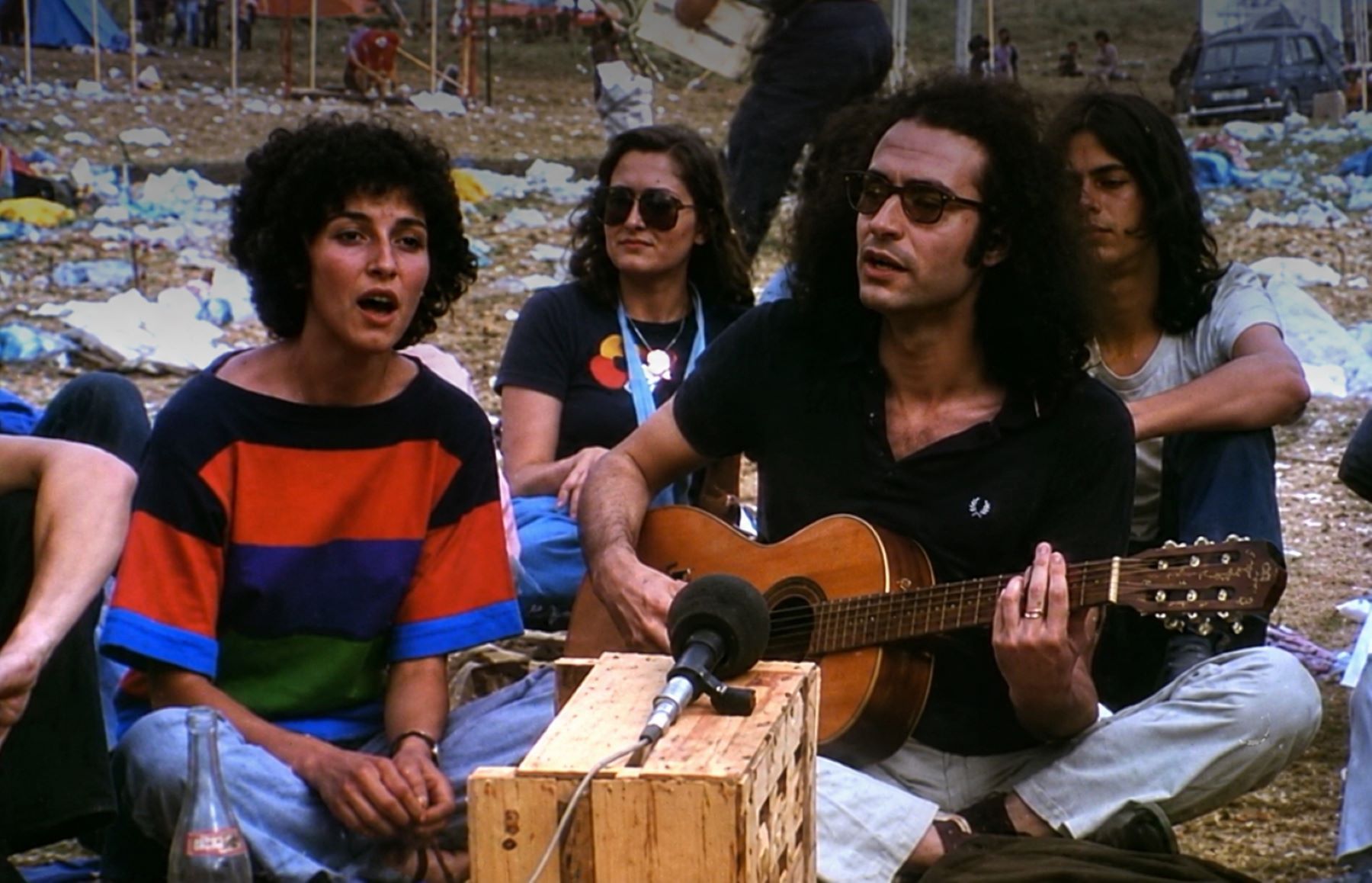 Dolors Palau i Jaume Sisa al Canet Rock del 1975 Dolors Palau i Jaume Sisa al Canet Rock del 1975