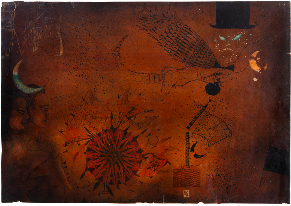 Antoni Tàpies, Sense títol, 1950. Museu de Valls. Col·lecció Francesc Català Roca. Fotografia de Xavi Padrós.